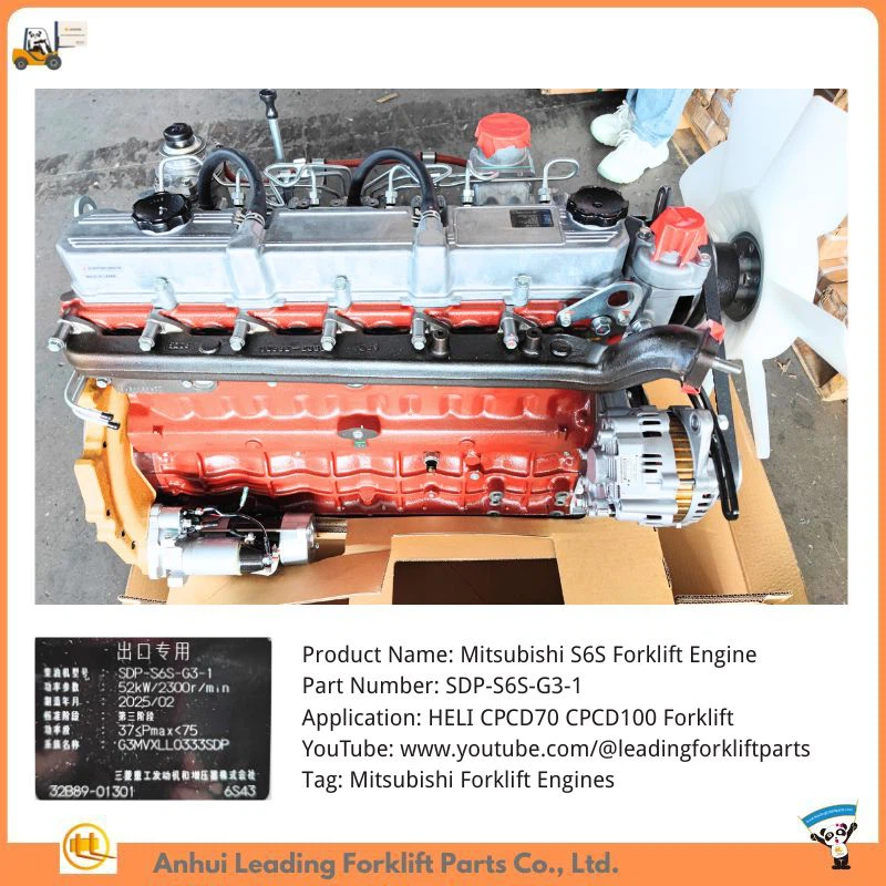 เครื่องยนต์รถยก Mitsubishi S6S|เครื่องยนต์รถยกมิตซูบิชิ|P/N: SDP-S6S-G3-1